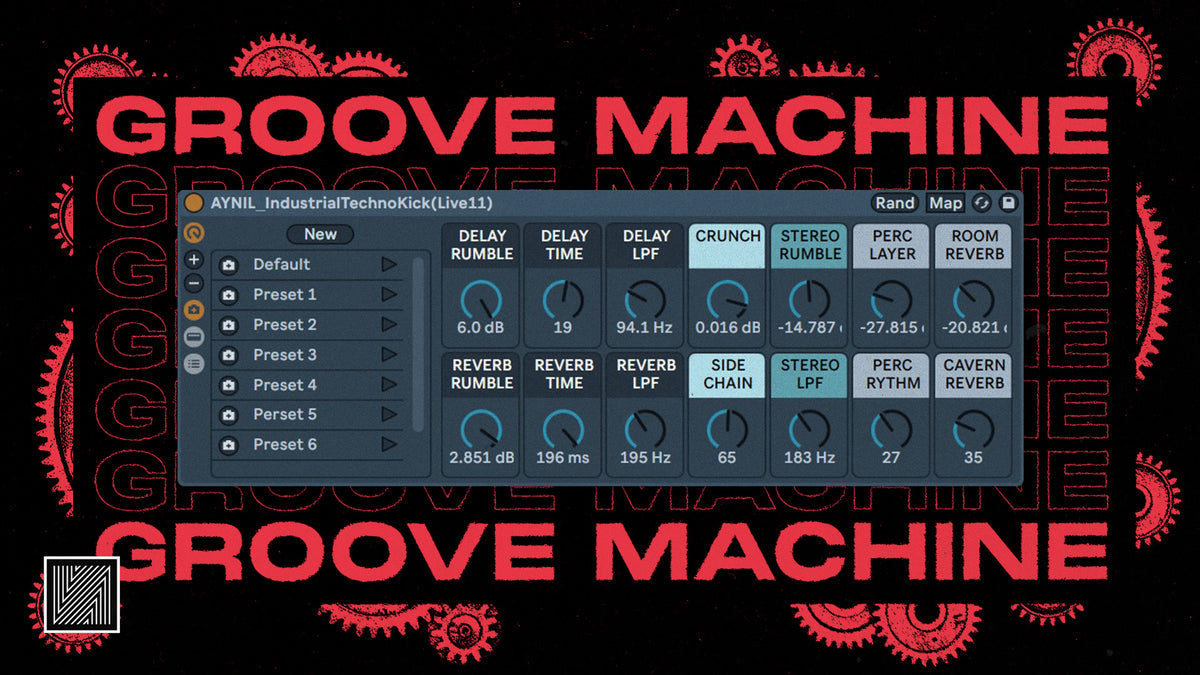 How to Make Industrial Techno Groove (Free rack) [Ableton Techno Tutor