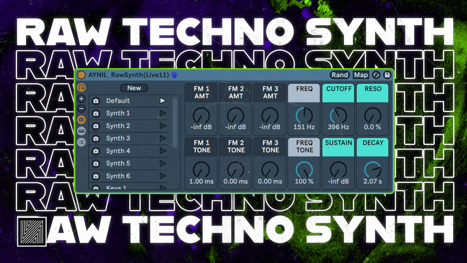 How to Make Raw Techno Synth (Free Rack) [Ableton Techno Tutorial]
