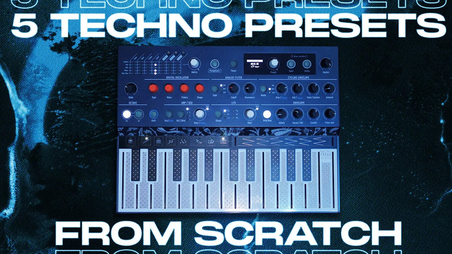Microfreak : 5 techno presets from scratch (free presets)